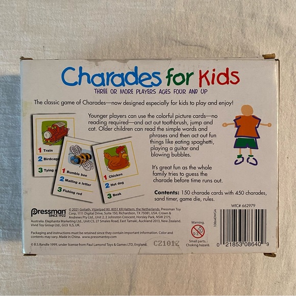 -Charades for Kids by Pressman Toy - Picture 2 of 2